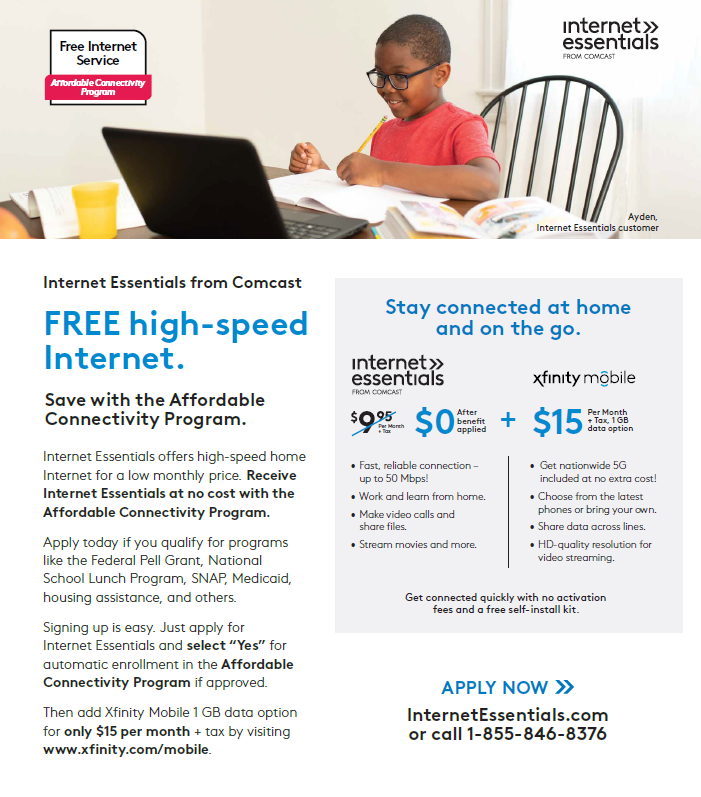 Internet Essentials: From Comcast - MAC-V